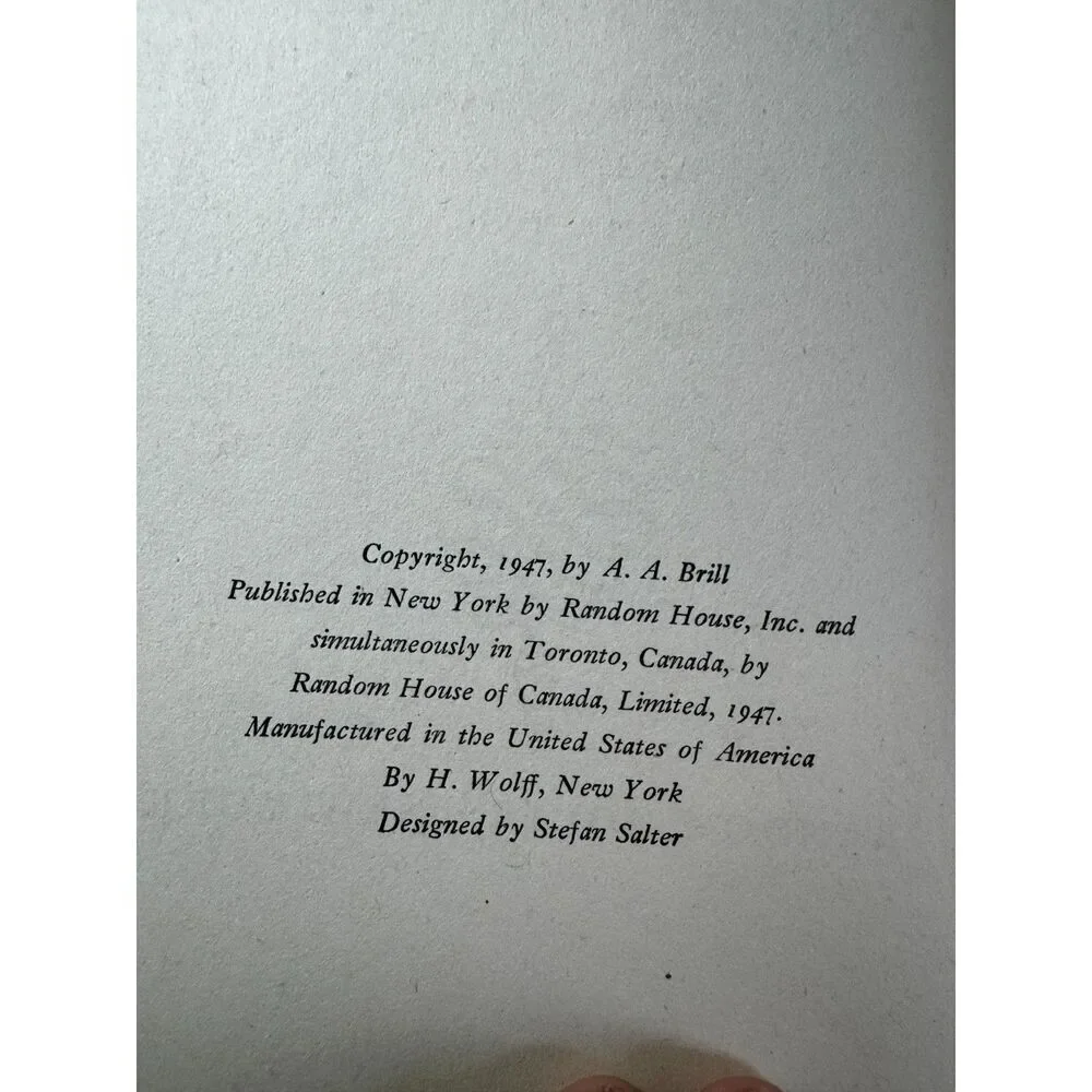 A Study in Psychosexuality Leonardo da Vinci 1947 second printing antique book